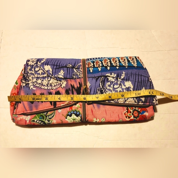 Colorful abstract mermaid tail zipper cloth clutch purse bag - Picture 4 of 6